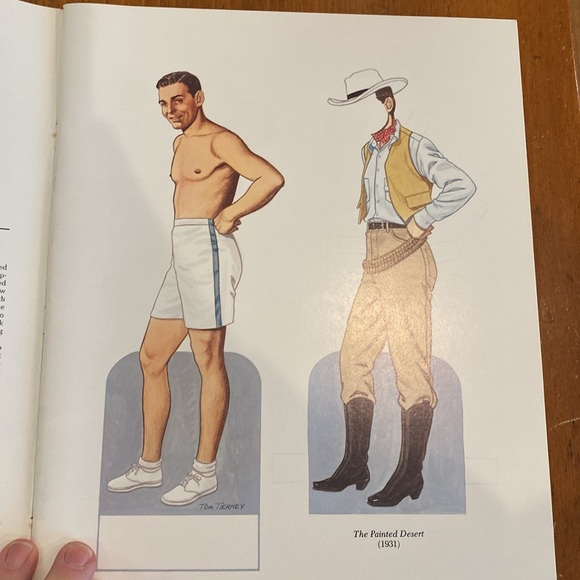 Vintage Clark Gable paper doll book Gone With the Wind Tom Tierney - Picture 4 of 12